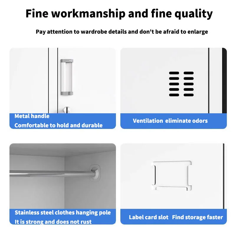 Metal closet  Iron Metal Locker Cabinet Worker Clothing Storage Locker staff Steel Locker