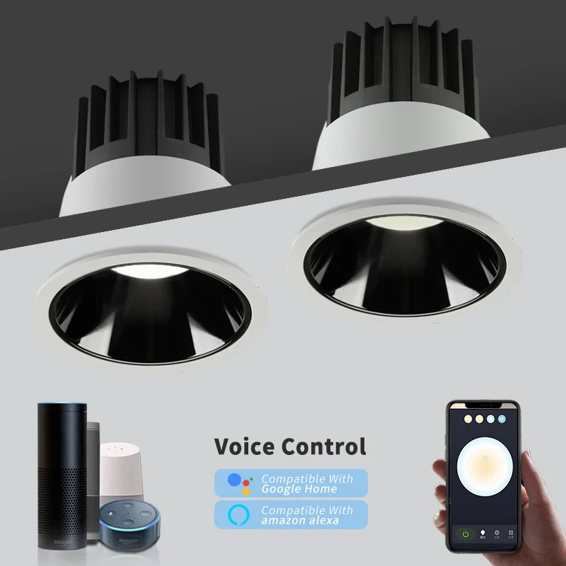 Hot product Modern novel design  zigbee smart led recessed led downlight