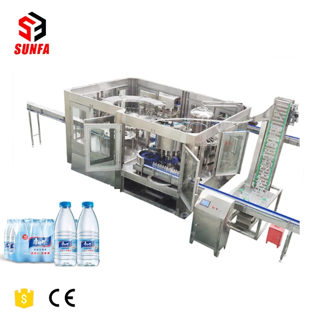 
Full Set Complete Automatic PET Plastic Small Bottle Drinking Mineral Water Production Line Bottle Water Filling Machine 