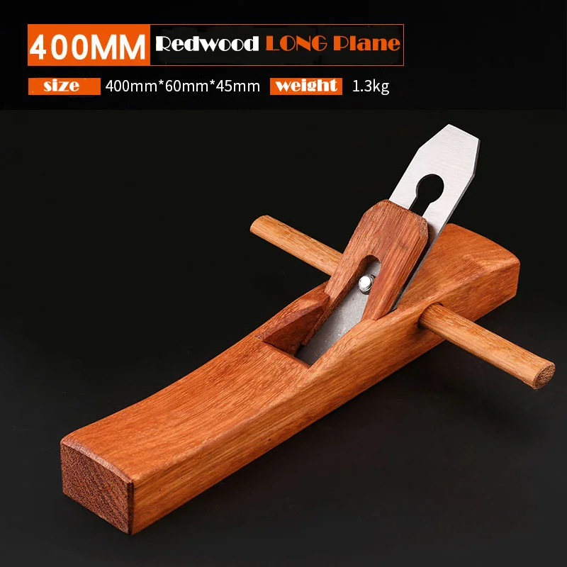 
400mm Redwood Hand Plane Wood Edge Plane Carpenter Tools Planer Garden Woodworking Flat Planer 