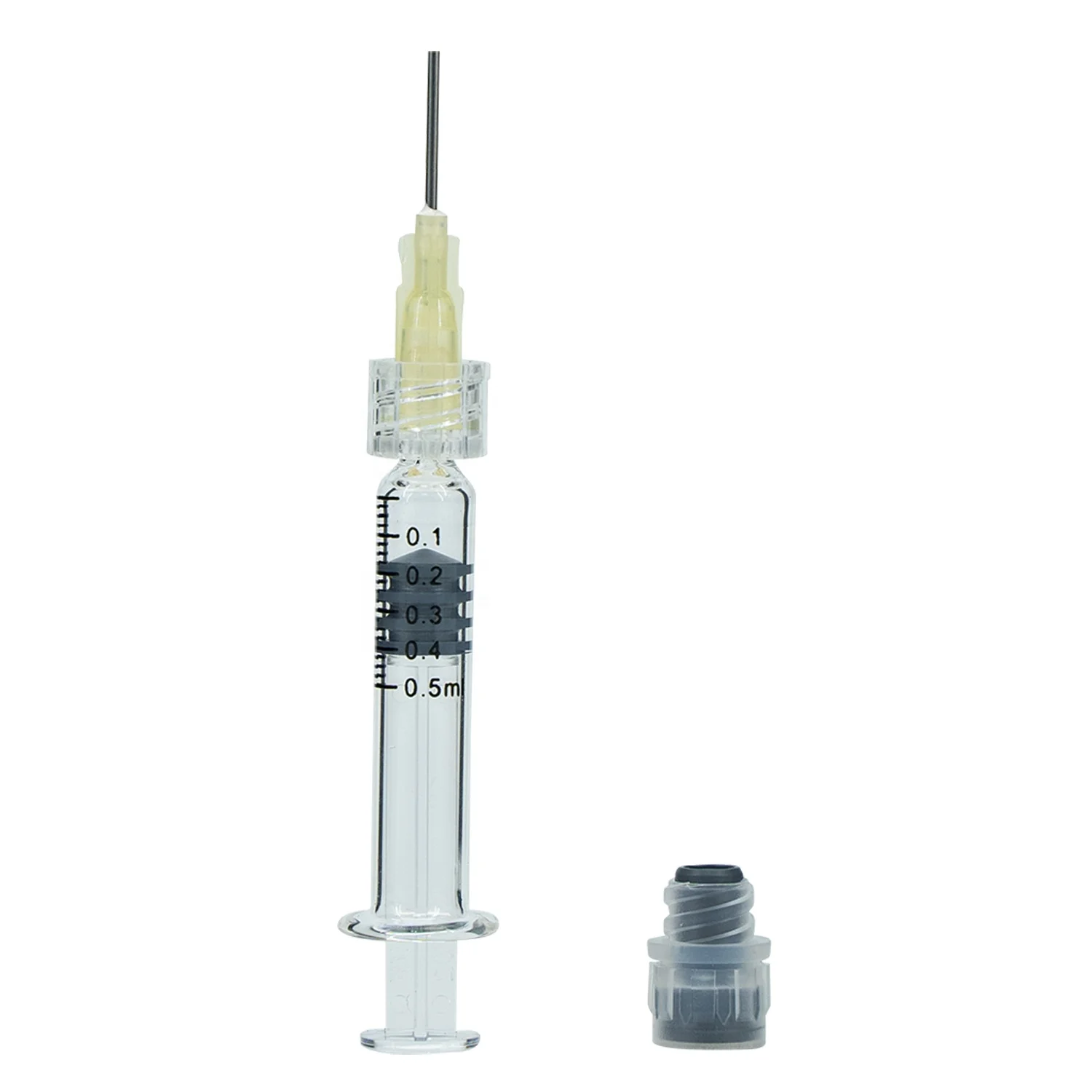 Customized Cosmetic Prefilled Luer Lock Syringe Consumable Luer Slip Glass 0.5ml Custom Logo Disposable Stamping Syringes