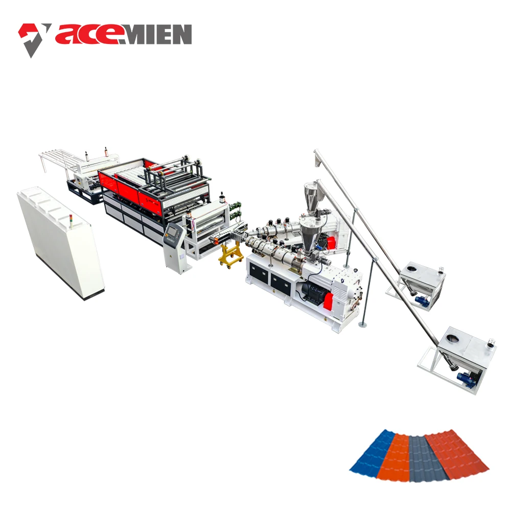 Машина для производства пластиковой черепицы