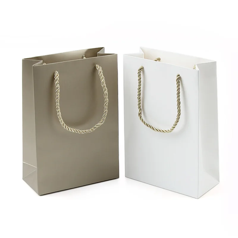 Paper Bags Print With The Most Competitive Price  Printed Paper Bags For Shopping Packaging  With Ribbon Biodegradable Bag