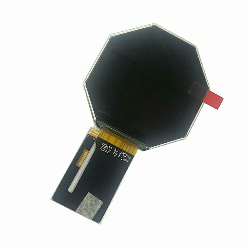 7 days lead time hexagon round shape mipi interface 320x320 dots TFT 16M colors LCD display