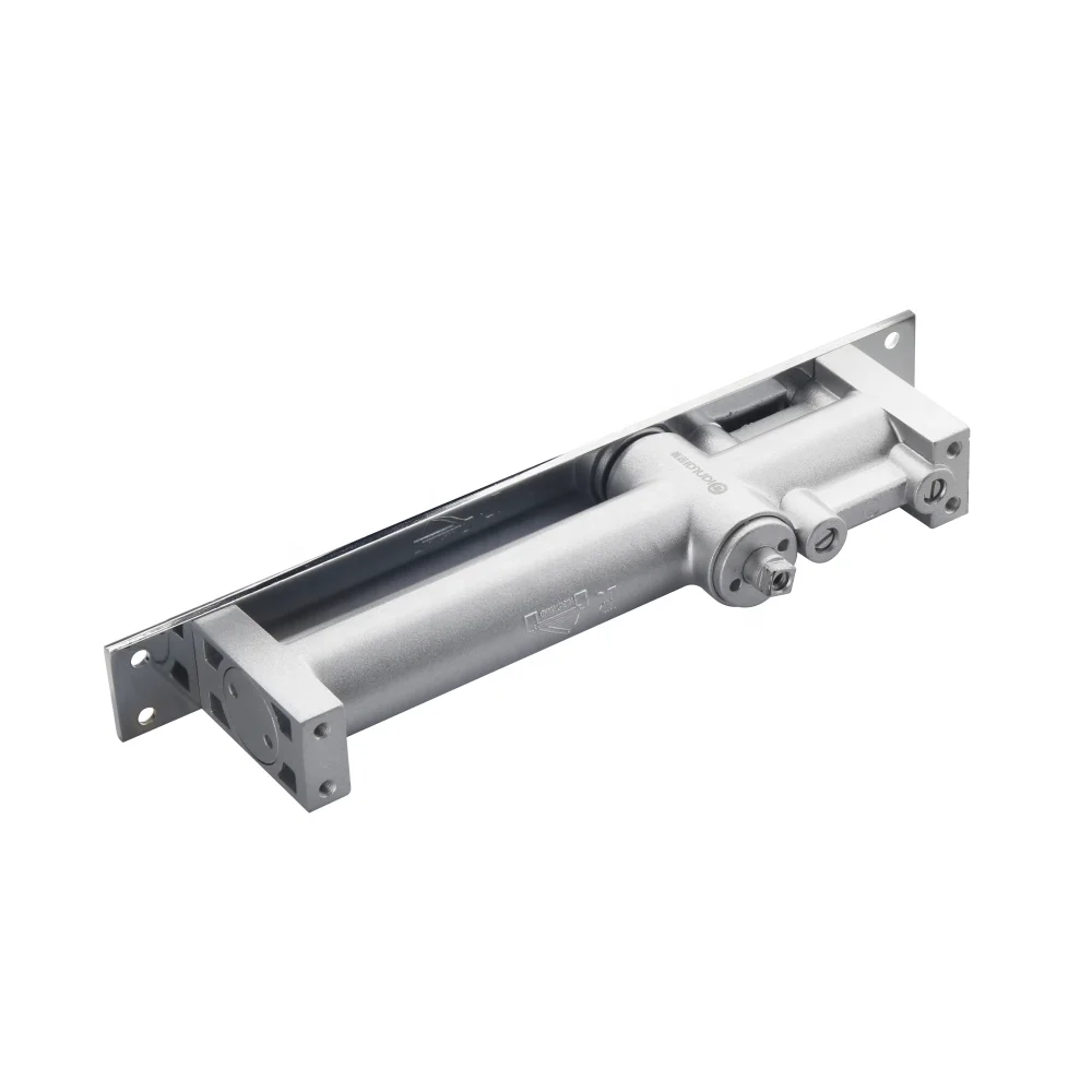 Two speed adjustable entrance floor spring concealed wooden door closer