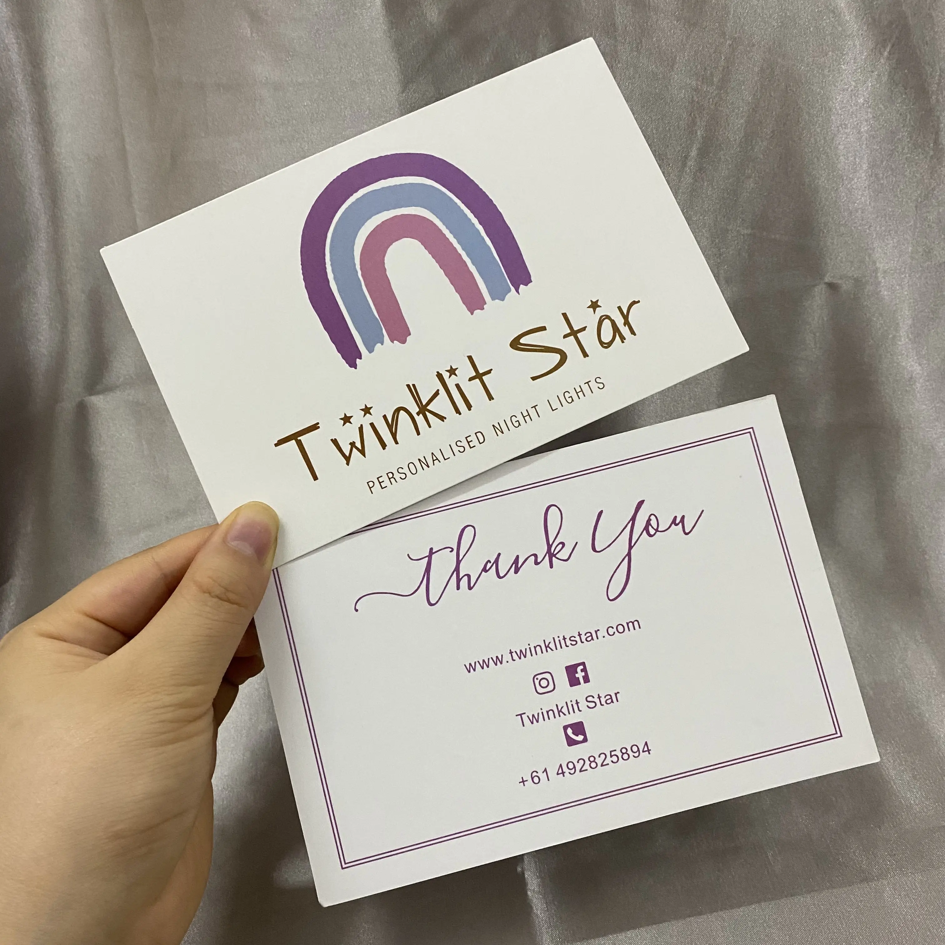 High Quality Luxury Custom Metallic Foil Logo Business Card/postcard/wedding Card/thank You Card