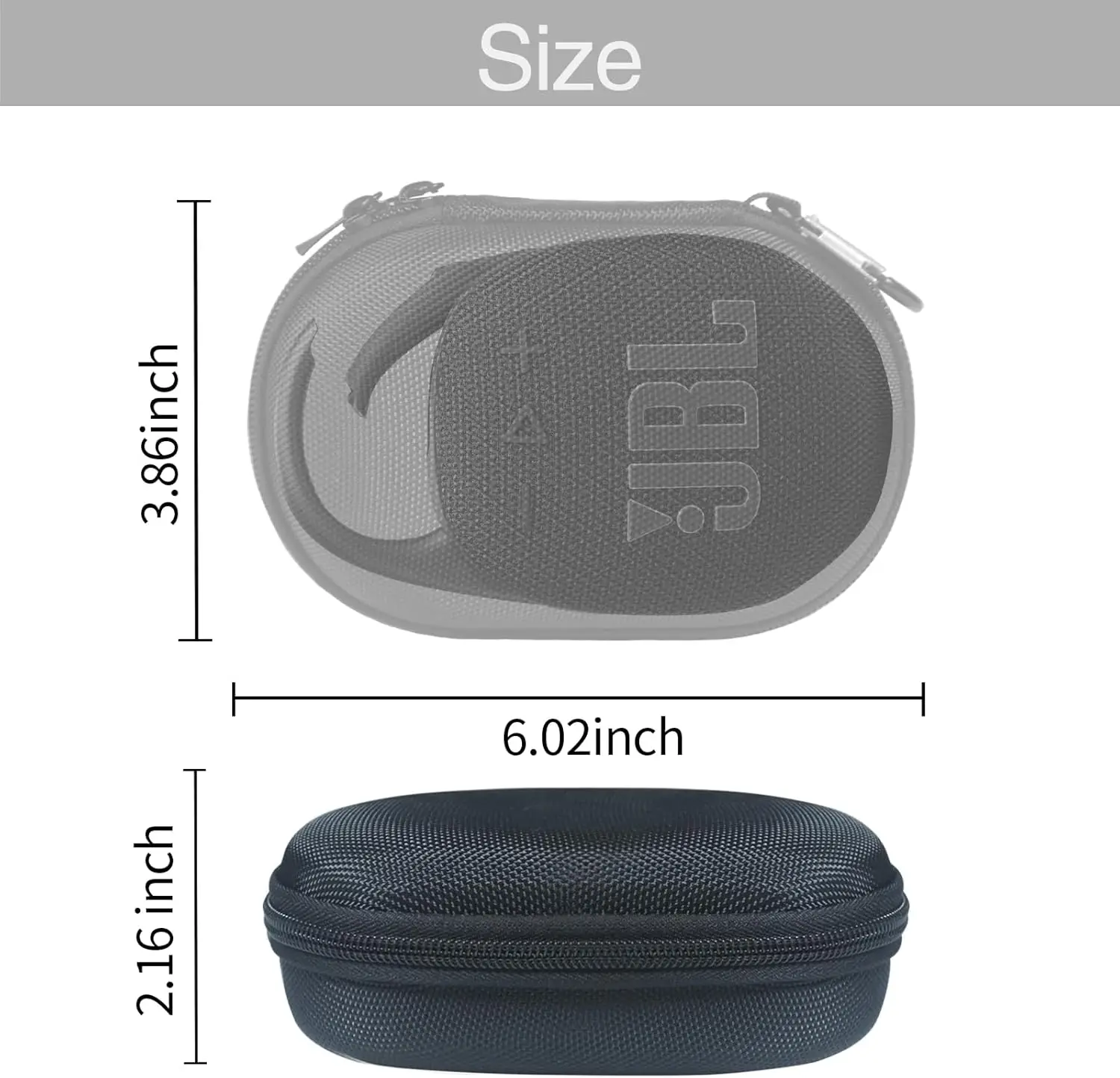 Небольшой портативный чехол для JBL клип 5 настраиваемый дорожная сумка Противоударный Водонепроницаемый Жесткий Eva идеально подходит многофункциональный