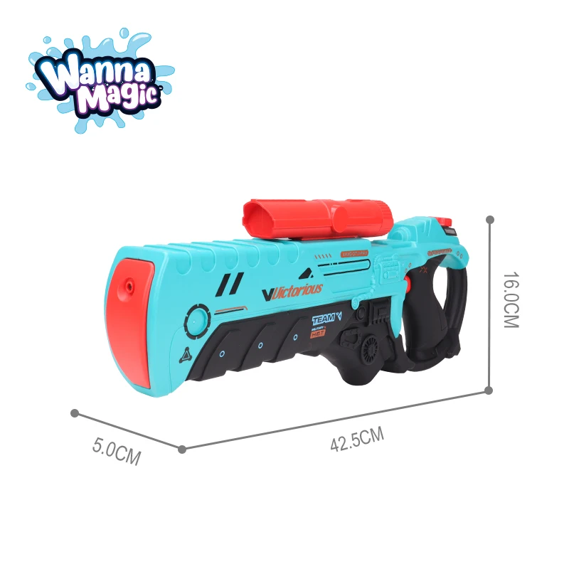 Kids Water Guns Squirt Battery Powered Toy Outdoor Summer Toys Electric Automatic High Pressure Water Gun With Bag