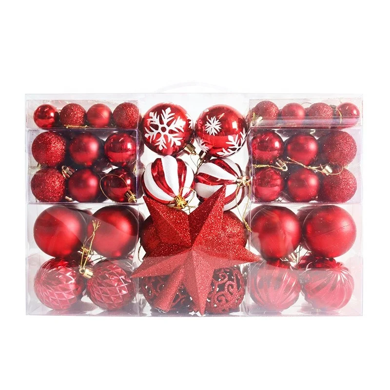 Wholesale Christmas Balls 6cm Christmas Tree Decoration Ornaments for Xmas Tree Holiday Wreath Garland Decor Ornaments