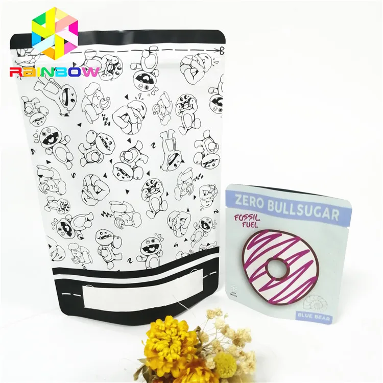 Customized Stand Up Food Grade Plastic Resealable Food Bag Mix Size Bag For Dry Food Dried Fruit Cookie Plastic Pouch