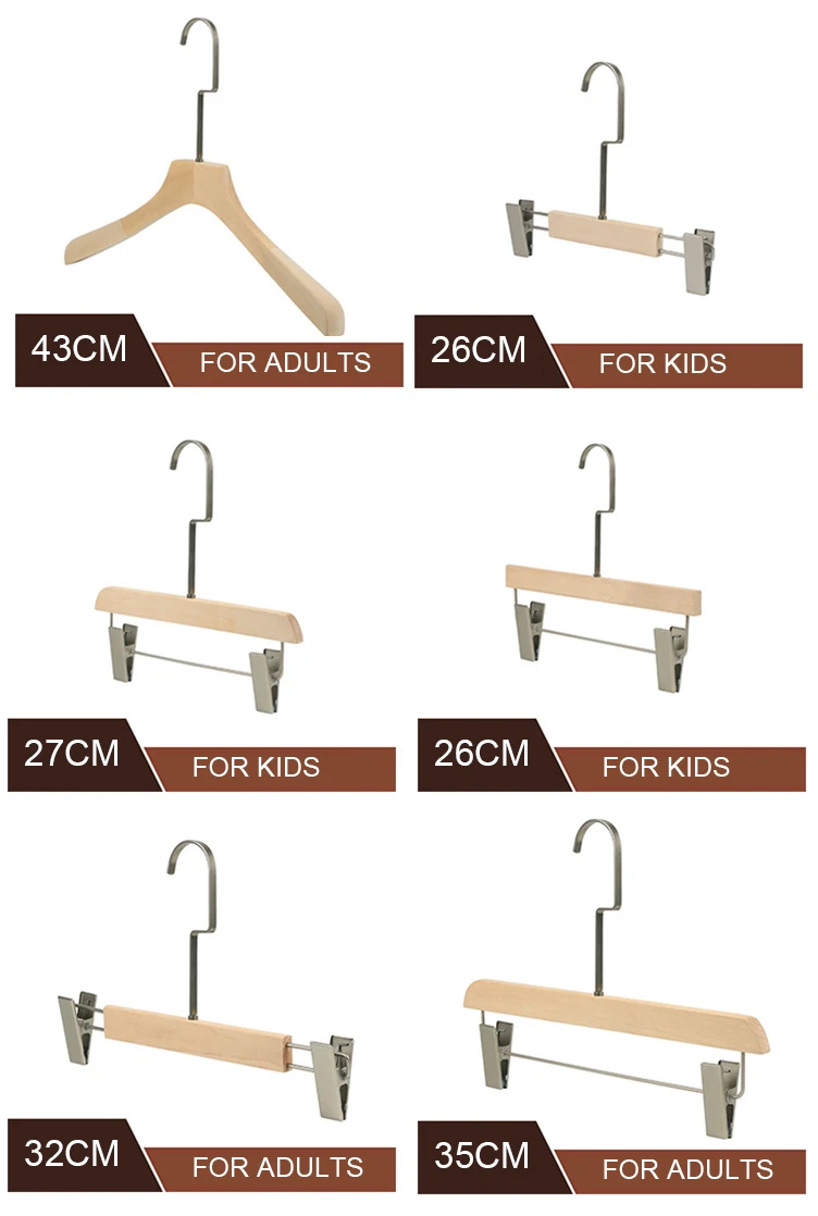 Lacquer Free Customized Logo Environmental Hanger without Paint white wooden hanger with gold hook