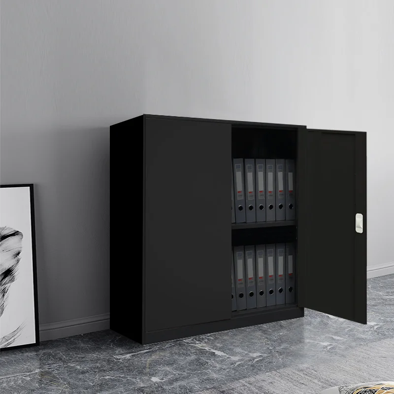 Drawer & Safe Box 1090 mm Fireproof height Files Steel Office With Cupboard Standard Glass Door file cabinet