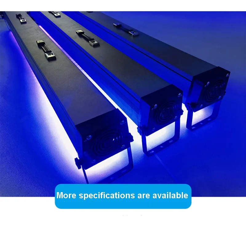 High power 80W portable UV curing lamp no shadow glue printing version light oil dark green oil exposure lamp