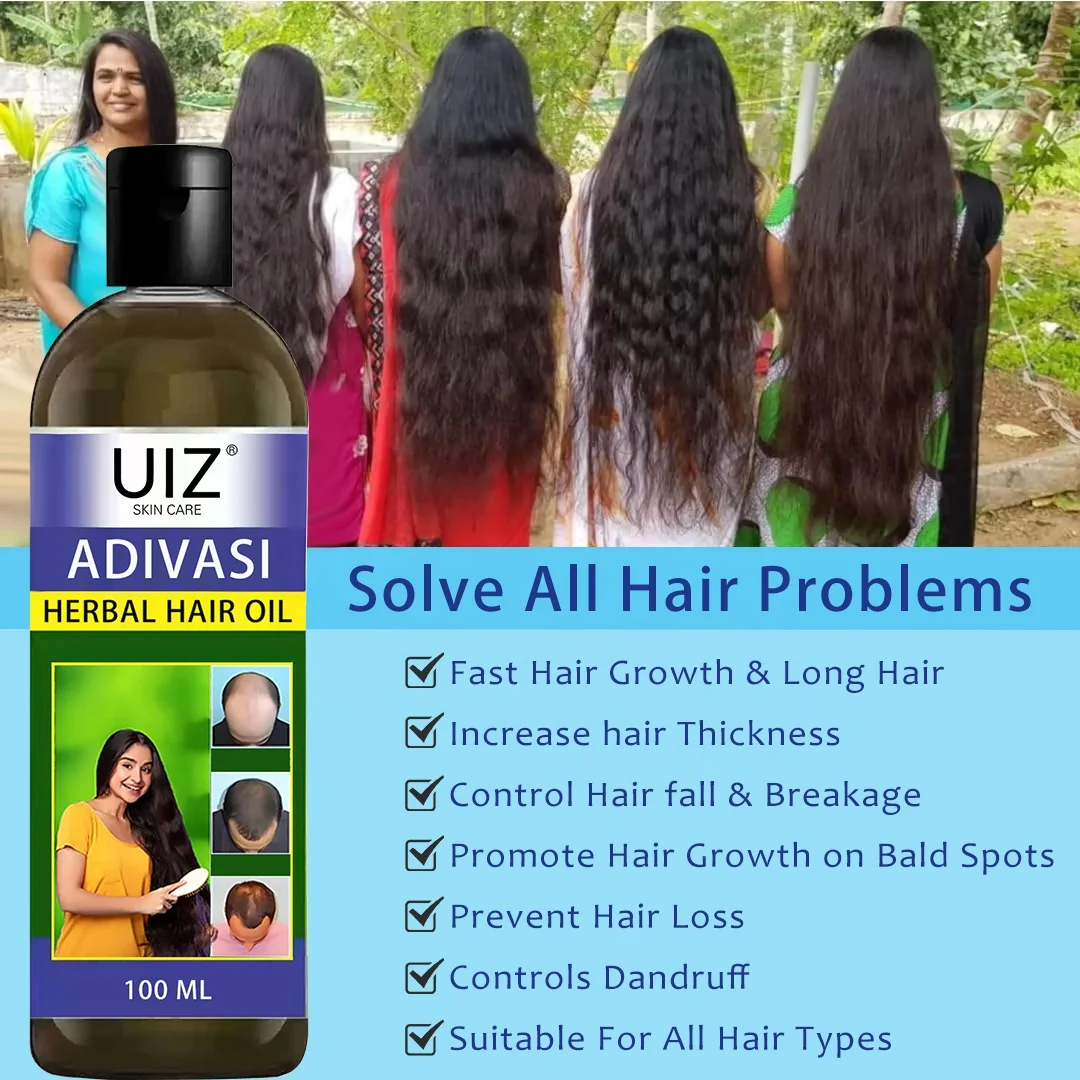 Manufacturers Wholesale Hair Regrowth Serum Nourishing Repair Damaged Anti Loss Adivasi Hair Growth Oil