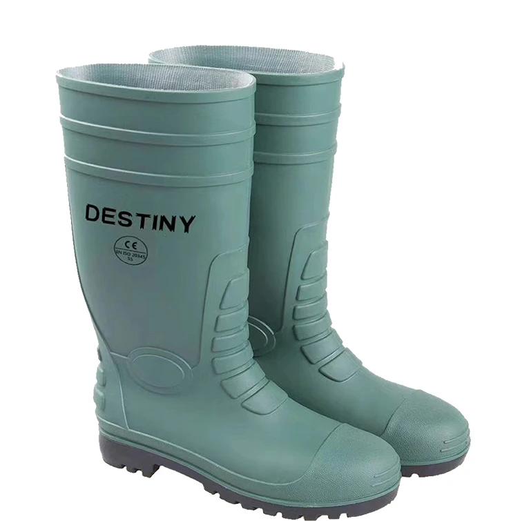 Pvc Waterproof Glitter High Heel  Women Rain Boots
