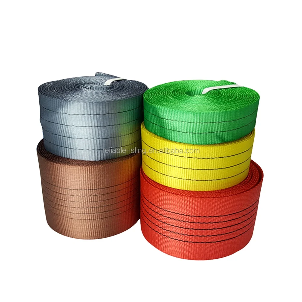 Made In China Superior Quality High Tenacity Customizable 100mm Width Strap Tape Polyester Webbing