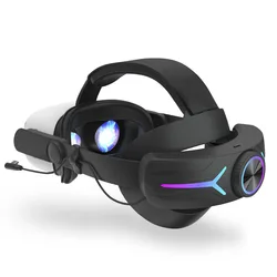 Cheap Breathing lights in 6 colors Built-in Battery 8000mah For Meta/Oculus Quest 2 Vr Head Strap Charging Elite Strap