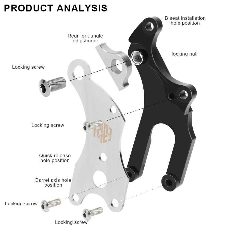 Riderace Bicycle Disc Brake Adapter Conversion Disc Brake Aluminum Alloy Road Bicycle  Converter Adapter Cycling Accessories