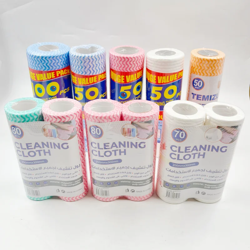 Wholesale Wiping Cloth Non woven Kitchen Towels Cleaning Cloths