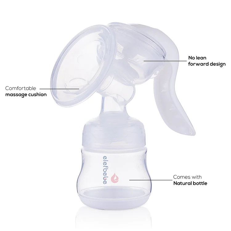 Best Selling Product Easy Operation Portable Silicone Manual Baby Product Feeding Milk Breast Pump