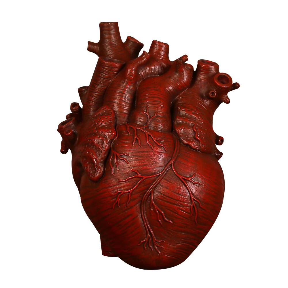 Anatomical Heart Vase Anatomical Cardiologist Artificial Flowers Vase Dried Flowers Vase Medical Gift for Doctor Gift