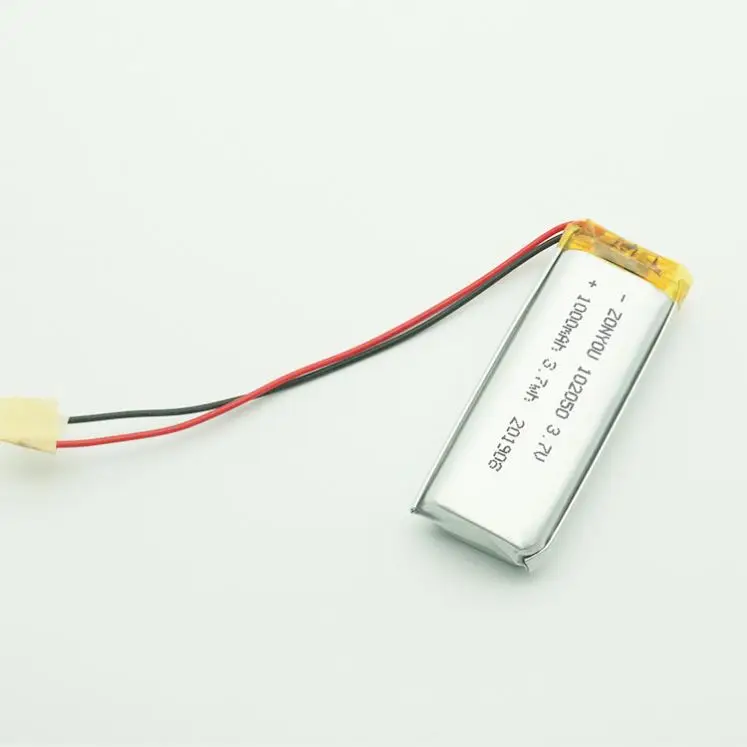 Wholesale MSDS Certificate Lipo Li Po Battery 102050 3.7V 1000mAh For Lights