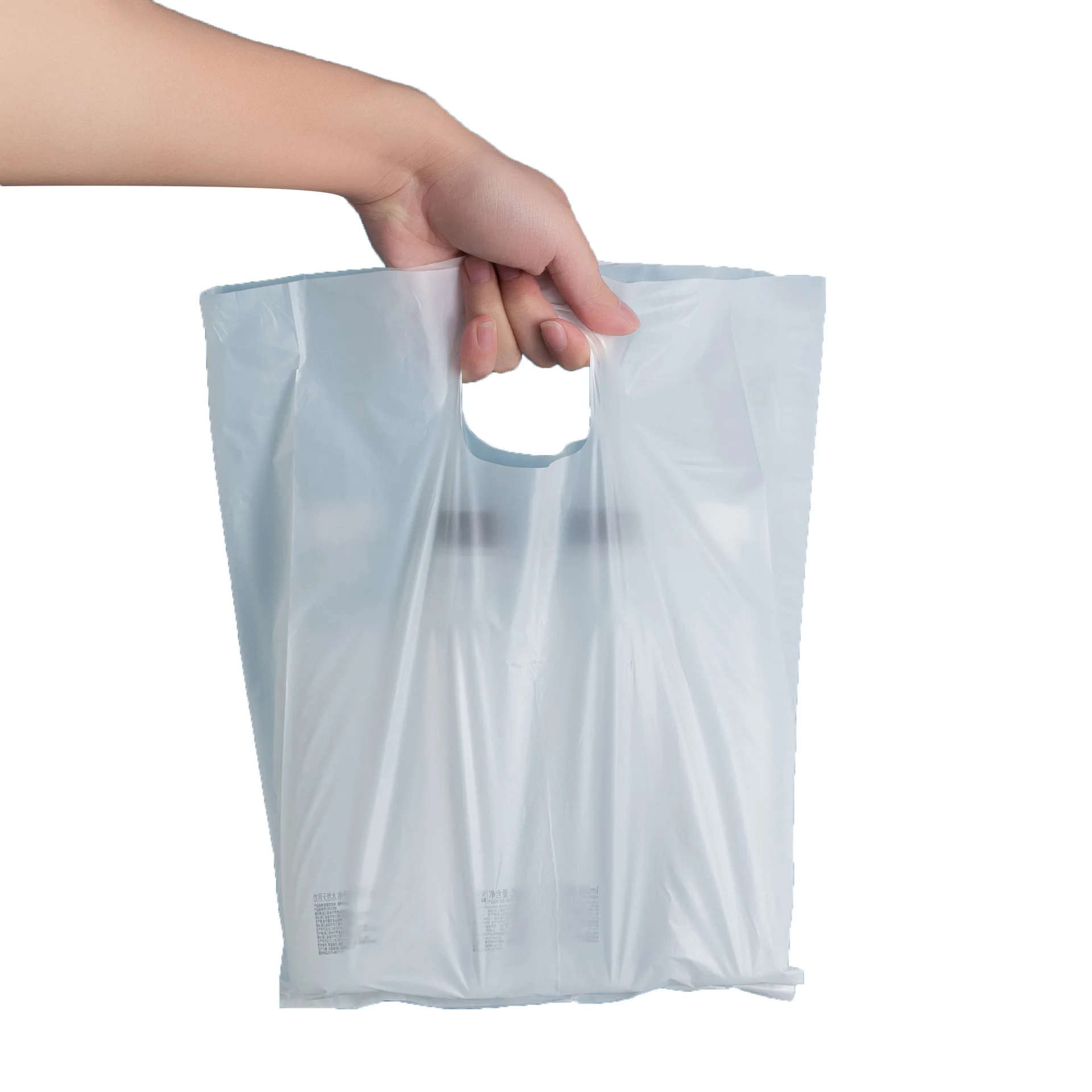 Custom Compostable 100% Biodegradable PLA Handle Bag Corn Starch Material Plastic Bag Biodegradable Plastic Bag for Clothes Gift