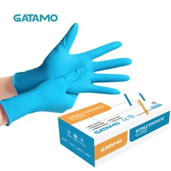 C59 Wholesale Powder Free gloves China Protective Tatoo Blue Nitrile Synthetic Gloves