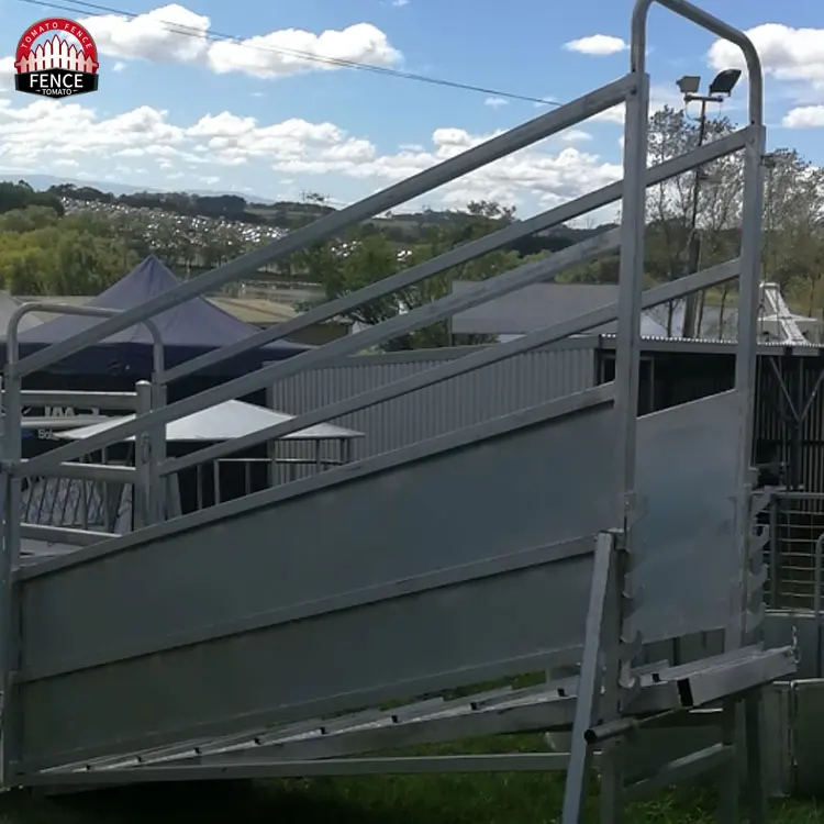 Stationary Portable Cattle Sheep Loading Ramp Chute