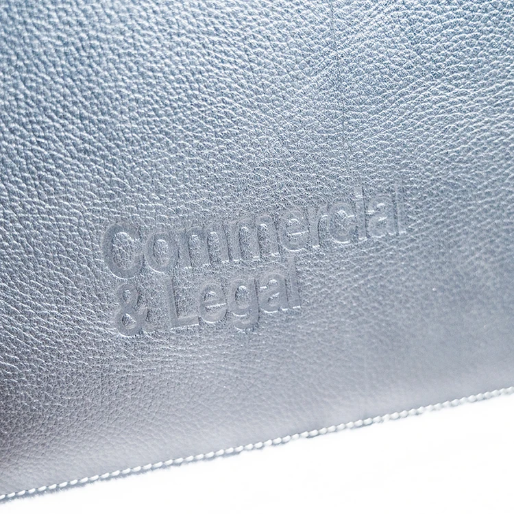 5*7 Ring Binder File Genuine Organizer Leather Portfolio Binder File Folder with Calculator