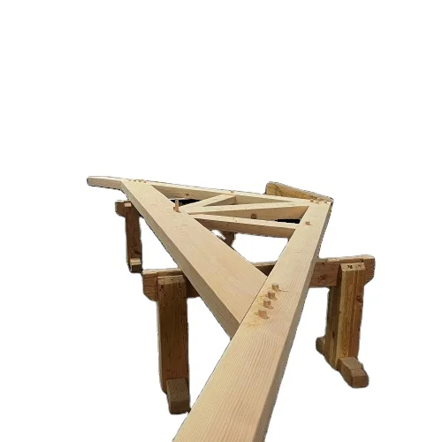 Green environment glulam timber truss for villas construction