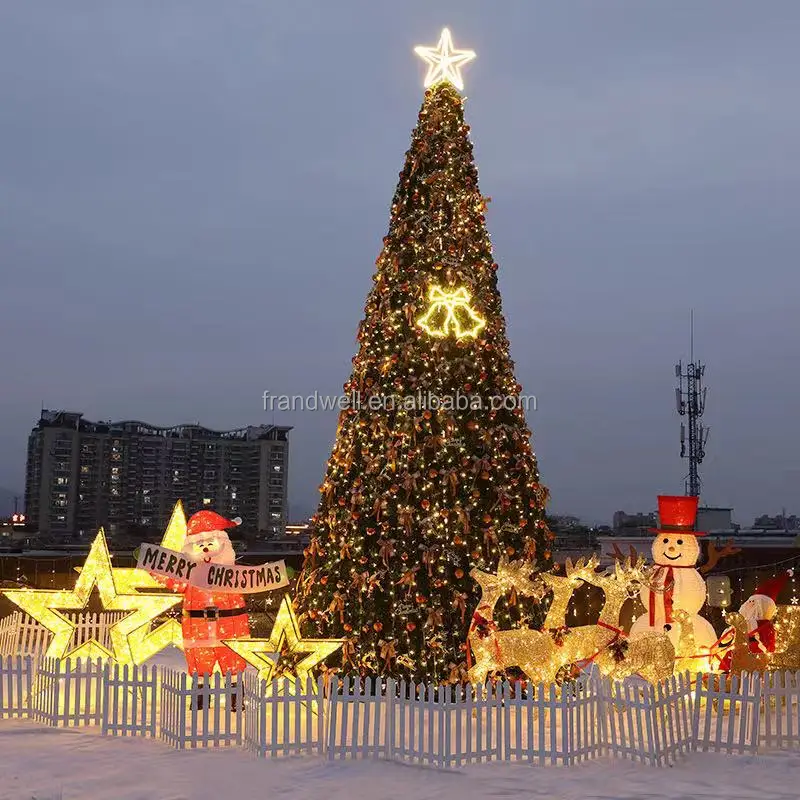 outdoor tall metal christmas trees/life size artificial trees/white metal christmas tree for sale