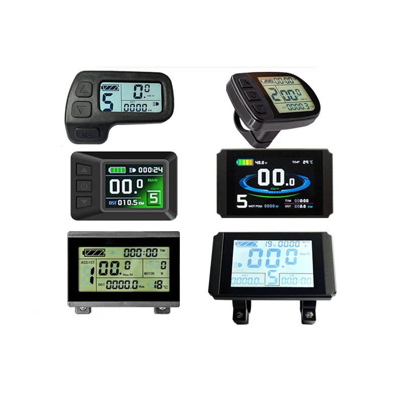 Electric Bike Display Kunteng Lcd 8h Colorful Display With Usb Function For Ebike Hub Motor Kit