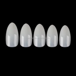Nadeco Ultra thin  False Nail Tips Soft Gel Nail Tips Medium Almond/Stiletto  Nail Tips