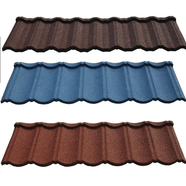 price stone coated metal roof tile colorful stone coated steel roofing tiles