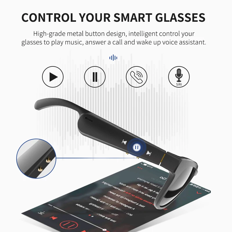 Солнцезащитные очки с Bluetooth беспроводная гарнитура ацетато-аудиосистема-Bluetooth Gafas