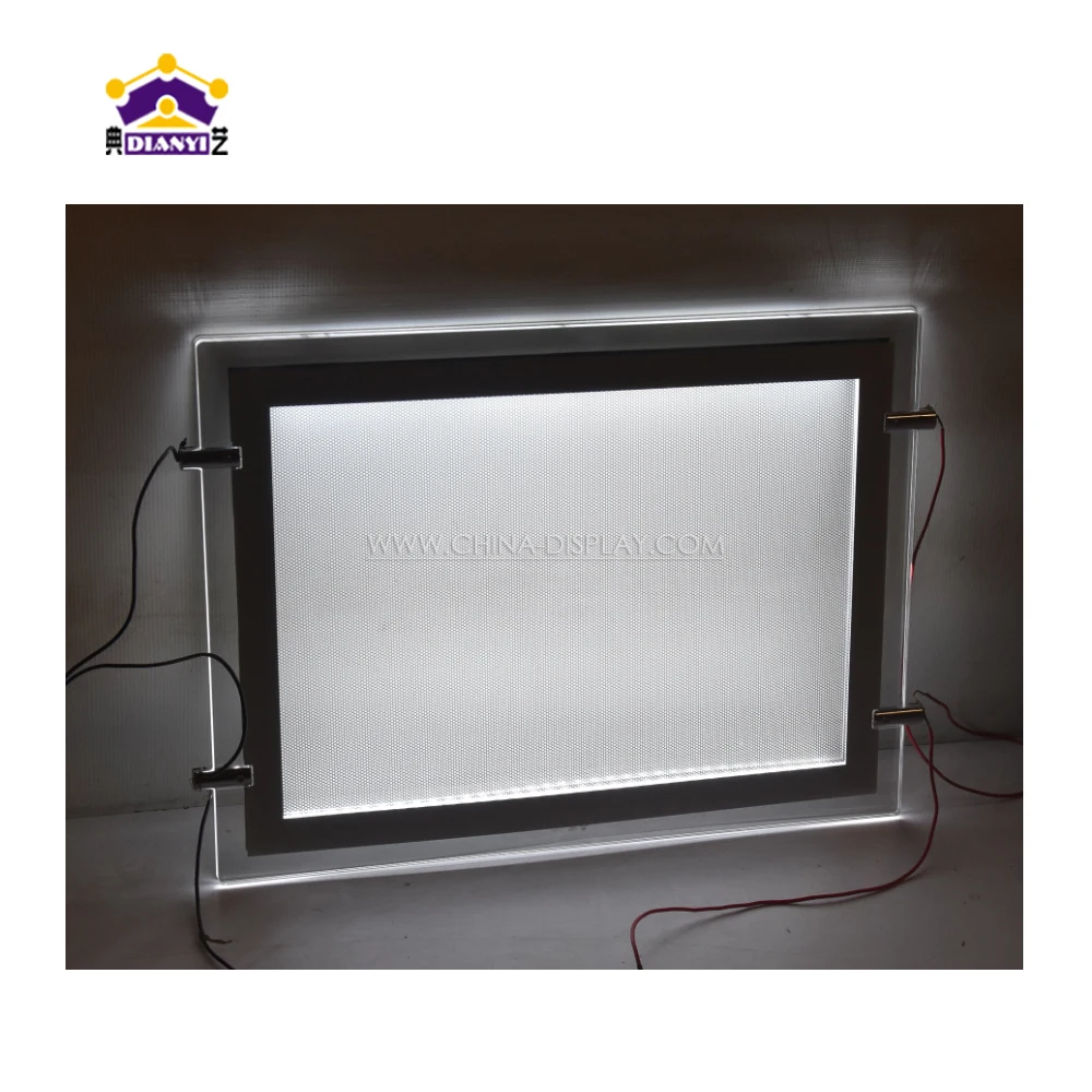 Commercial LED Crystal Light Box Acrylic LED Display Screen for Theaters  Advertising Light Boxes