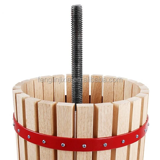 6L Classical wooden fruit press juicer wine manual press for family