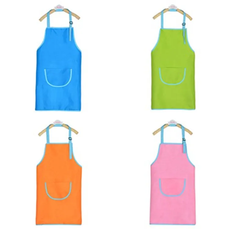 
2019 Wholesale waterproof apron for kids custom kids artist apron with logo 
