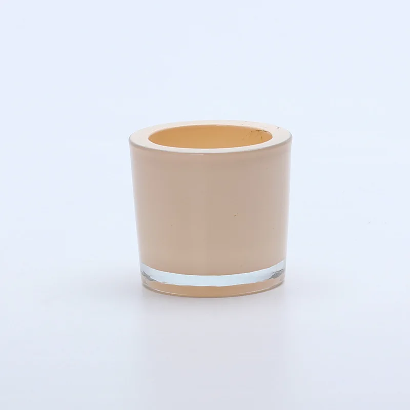 Wholesale Colored Small Glass Candle Cups Large Volume Glass Scented Candle Jars