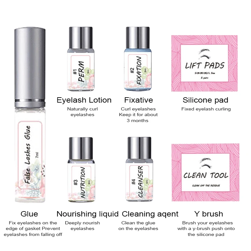 Luxury Lashlift Perming Kit Eyelash Brow Perm Kit Eyebrow Perming Lash lift Set Wholesale Private Logo