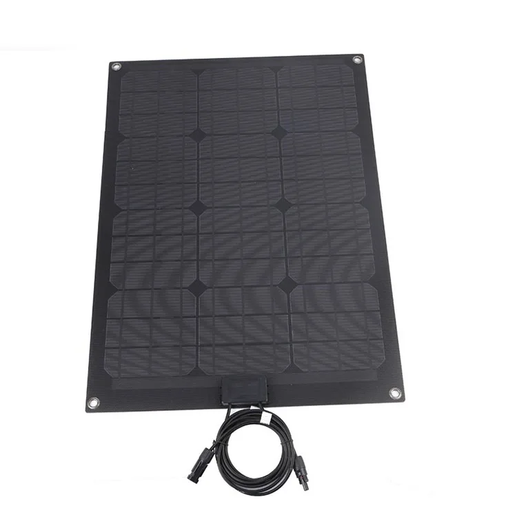 
semi-flexible aluminum profile 55w monocrystalline film folding portable thin charger solar panel for rv 