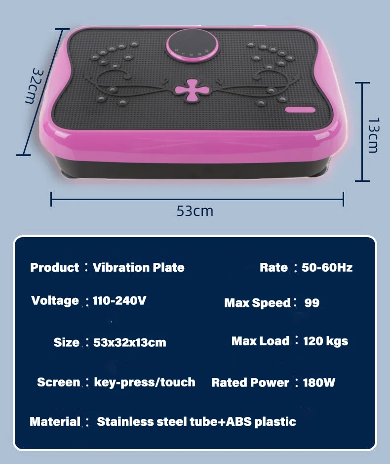 Electric vibration plate exercise machine vibrating board plate for weight loose