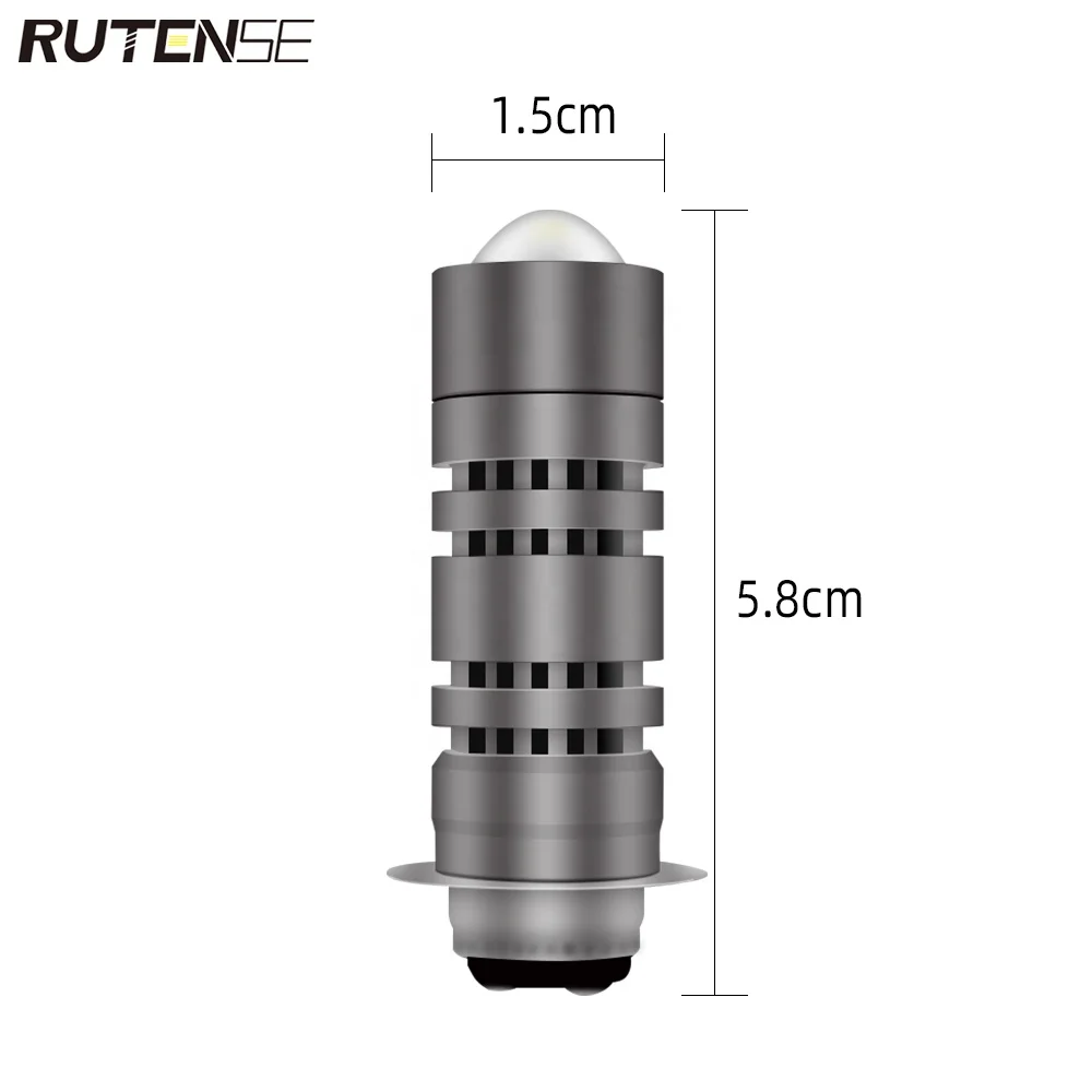 RUTENSE H4 BA20D LED Motorcycle Bulb Spot Light Offroad High Low Beam Lamp Projector Motorcycle Headlight