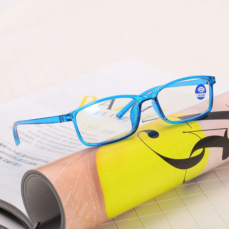 8018 Cheap Anti Blue Light Wholesale Bulk Sale Plastic Frame Unisex Magnetic TR90 Men Women Myopic Glasses Nearsighted Glasses