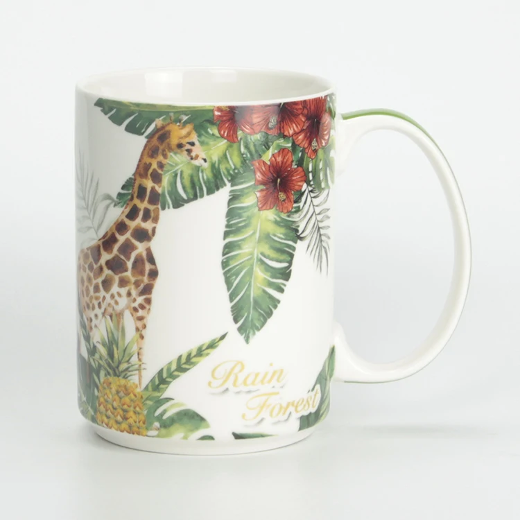 Factory 18oz Custom White Blank Decal Printing Oversize Ceramic Coffee Mug 500ML