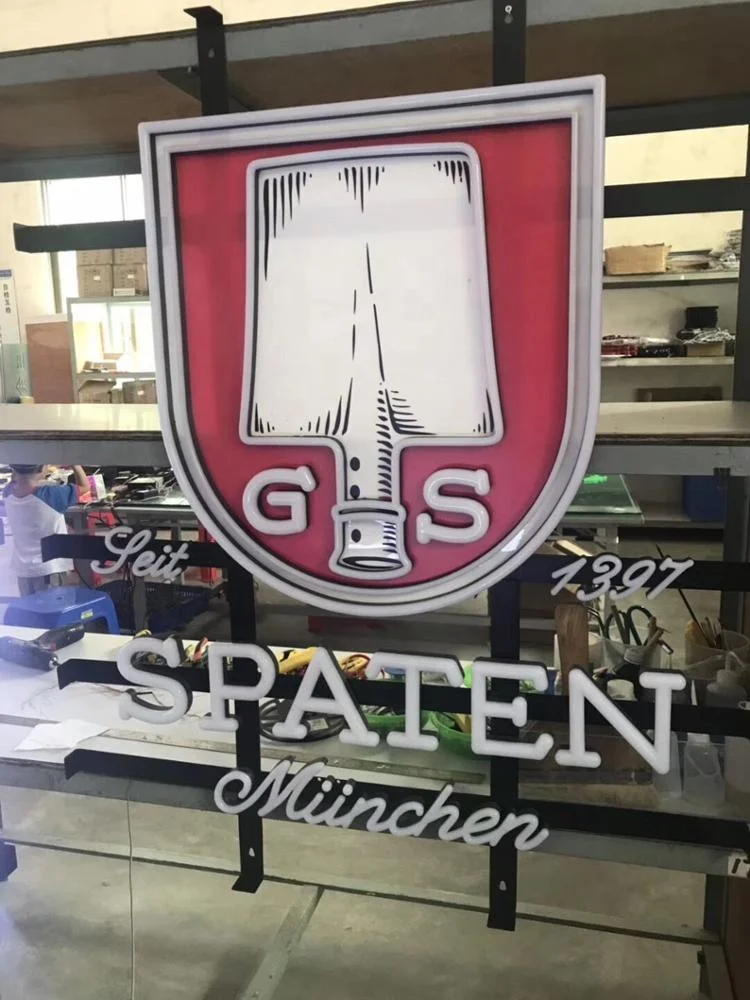 Oem china suppliers 12VDC 3d company logo retro custom led neon sign acrylic led neon letter display led sign light