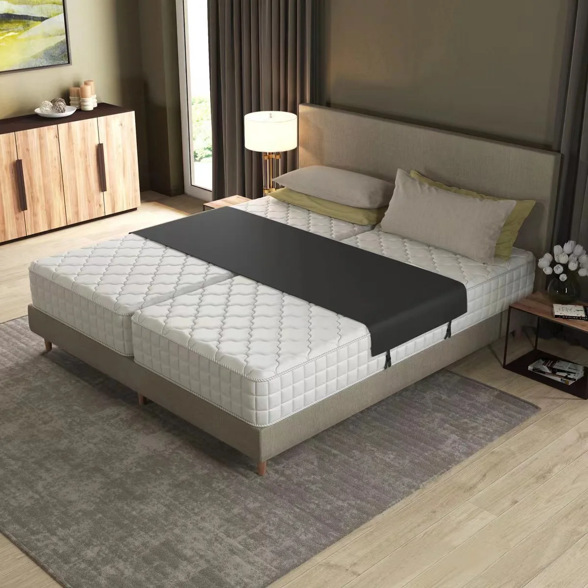 Hot Sale High Quality Adjustable Bed Bridge Twin To King Converter Kit