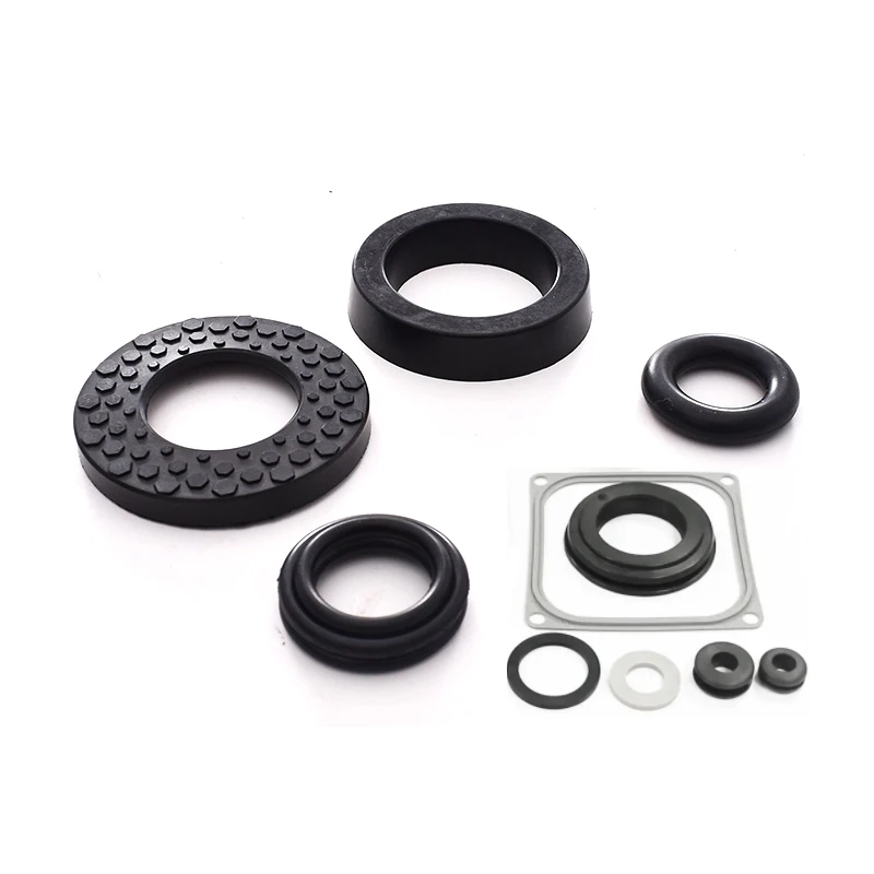 Custom Molded rubber o-ring pad part  NBR Silicone EPDM FKM Sealing Ring Flat Rubber Gasket