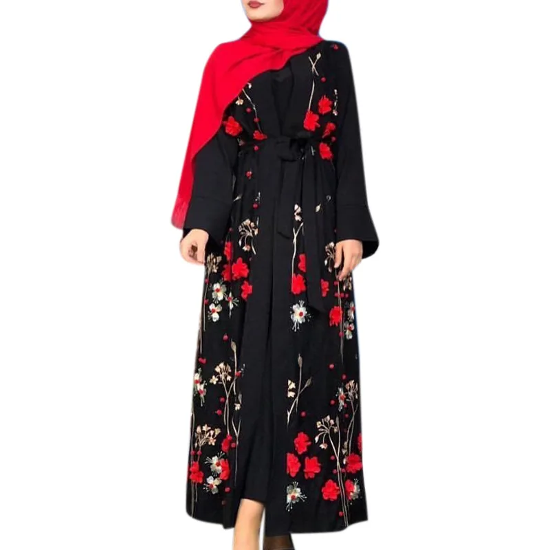 
Abaaya Muslim Dress Abaya Woman Muslim Dress Three-dimensional printing high-end fabric 